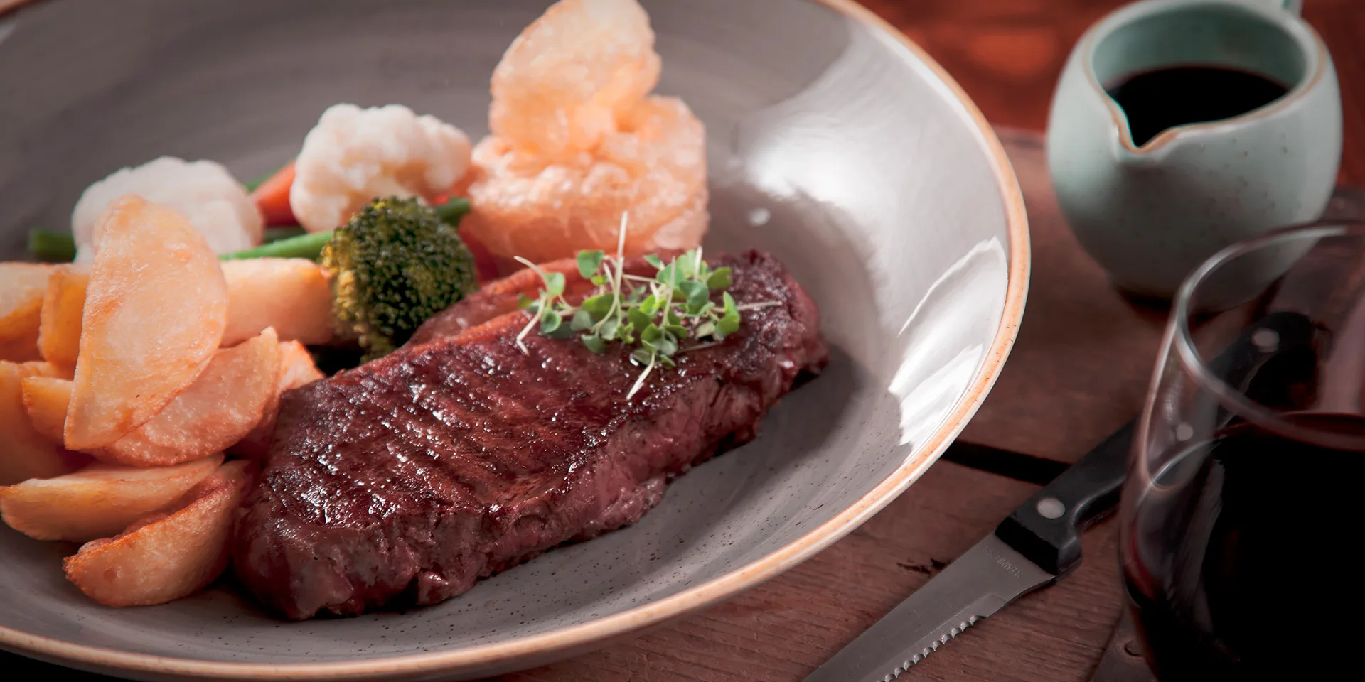 A good pub food option from the Red Lion