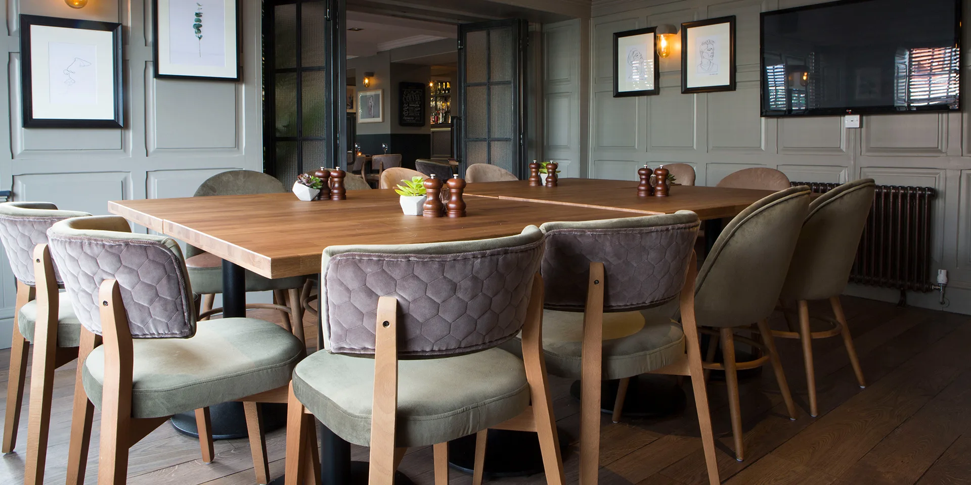 The function room at the Red Lion offers a great meeting space near Disley, Marple and Stockport